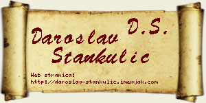 Daroslav Stankulić vizit kartica